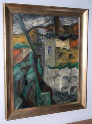 Joop Wijnbergen - - 1958 - Zutphen - olieverfschilderij verkocht voor € 10!