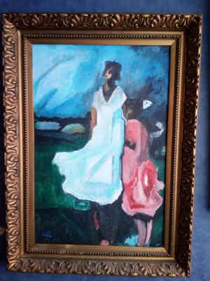 Mary Goldman Ascher - USA (1900-1988) "child " verkocht voor € 175!