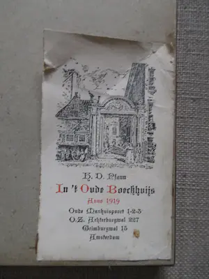 Willem Hekking Jr. - Litho Schreierstoren Buitenkant (Kamperhoofd) Amsterdam kopen? Bied vanaf 10!