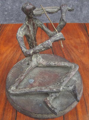 Brons (Onbekend) - Straatmuzikant. kopen? Bied vanaf 50!