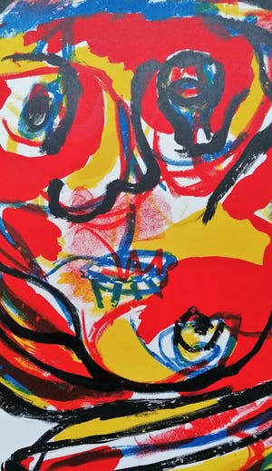 Karel Appel - "Tete Volante" 1966 kopen? Bied vanaf 1199!