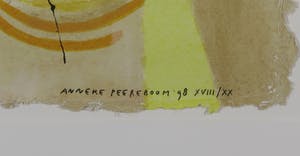 Anneke Peereboom - Zeefdruk op geschept papier, Luce del giorno III - Ingelijst kopen? Bied vanaf 1!