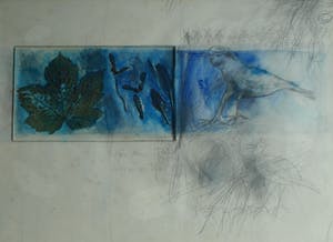 Aart van den IJssel - Gemengde techniek , Mijn Tuin – ingelijst – 1977 kopen? Bied vanaf 50!