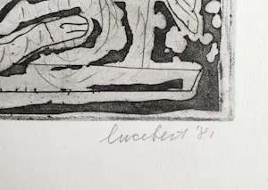 Lucebert - Ets: Paradijs & gedicht (1981) kopen? Bied vanaf 150!
