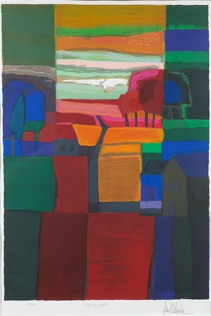 Ton Schulten - Zeefdruk, Herfst I - Ingelijst kopen? Bied vanaf 300!