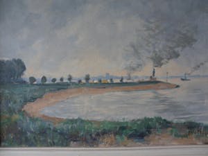 Adam Potgieter - Olieverf op doek, landschap kopen? Bied vanaf 40!