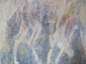 Jan Bezemer - (1907-1997) Gouache Paarden. kopen? Bied vanaf 80!