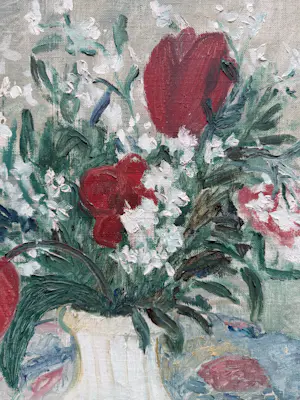 Frans van Steenhoven - 1914-2005 Bloemstilleven Bergense school kopen? Bied vanaf 150!