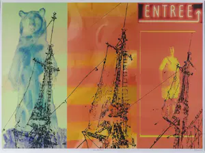 Alfred Degens - Lambda Print op papier, Bear Standing - Ingelijst (Zeer groot) kopen? Bied vanaf 50!