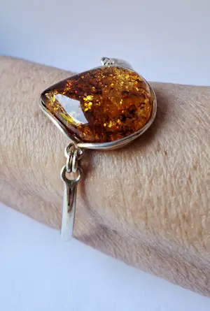nieuwe Ambachtelijke prachtige amber  sterling zilveren armband kopen? Bied vanaf 120!