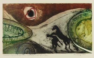 Szanto Andreasz - Lot van drie etsen, Scherzo + Ninety percent waterdeep + Ancienne porcelaine kopen? Bied vanaf 50!