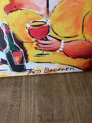 AcheterTheo Broeren - Glicée met acryl op doek ‘ Feest ‘? Enchérissez de 70!