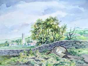 Thijs Mauve - Aquarel "Wydecombe in the Moors" verkocht voor € 40!