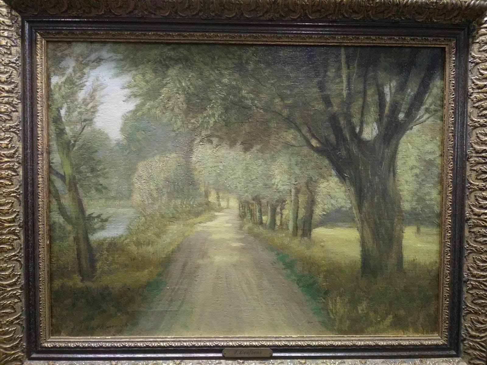 Hubert Frans Leufkens - Boslandschap - (1863-1959) kopen? Bied vanaf 125!