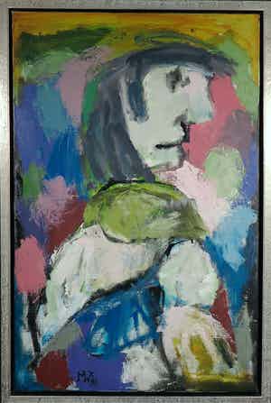 Martin van Wordragen - Olieverf op doek, Dag in november - Ingelijst (Groot) verkocht voor € 300!