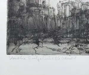 Dirkje Kuik - Venetië, ets (zeer kleine oplage) kopen? Bied vanaf 95!