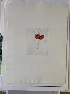 Leon Golub - Lot van 9 grafische werken (o.a. Golub, Einhoff, Kressel, Merz) kopen? Bied vanaf 60!