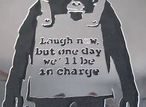 Banksy - 'Keep Laughing' Stencil Kit kopen? Bied vanaf 100!