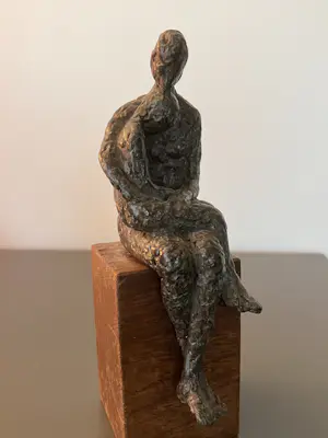 Brons (Onbekend) - Moeder met kind op schoot kopen? Bied vanaf 69!