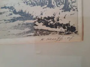 Herman Heuff - winterlandschap kopen? Bied vanaf 30!