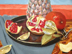 Roger Chapelain-Midy - Stilleven met ananassen en granaatappels - Originele lithografie - 1961 - Handtekening kopen? Bied vanaf 150!