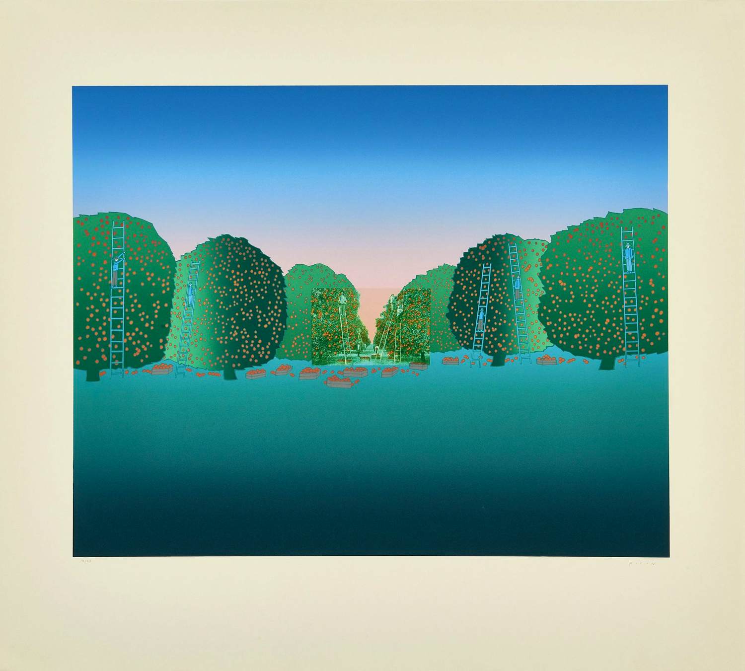 Jean Michel Folon - Je vous écris de Floride verkocht voor € 495!