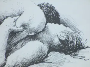 Aat Veldhoen - Vrijend paar - Rotaprint kopen? Bied vanaf 70!