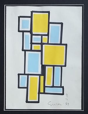 Siep van den Berg - Collage op papier uit 1981 kopen? Bied vanaf 125!