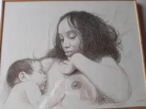 Aat Veldhoen - Rotaprint, Moeder en kind. kopen? Bied vanaf 60!