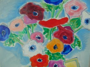 Keimpe Kootstra - "Stilleven met anemonen. " kopen? Bied vanaf 275!