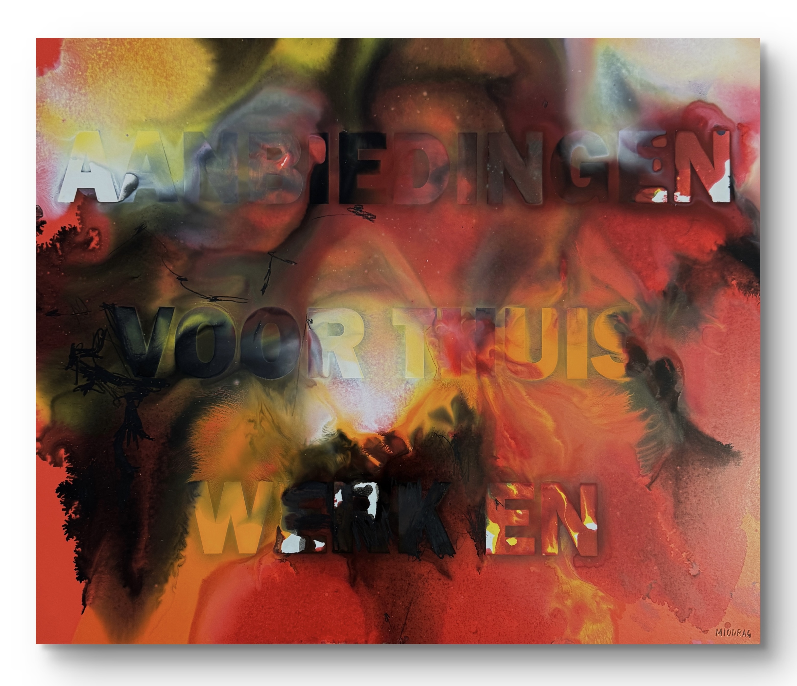 Dordevic Miodrag - Öl und Mischtechnik auf Karton — 47,7 × 37,7 cm — Signiert kaufen? Bieten Sie von 100!