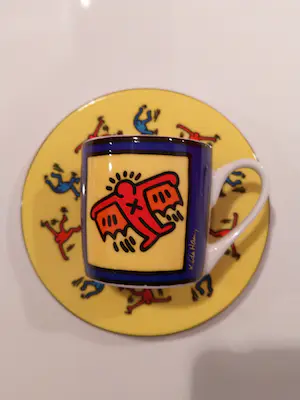 Keith Haring - Complete collectie Könitz espresso kopjes blauw rood (style 1 t/m 6) kopen? Bied vanaf 150!