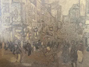 Jan Rijlaarsdam - Stadsgezicht met vele figuren kopen? Bied vanaf 60!