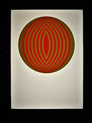 Rob Schotman - Intrigerend jaren 60 PoP Art Litho - Circum-Centrisch - gesigneerd /oplage 50 ex kopen? Bied vanaf 26!