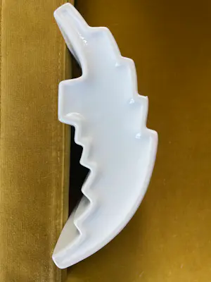 Gerold Porzellan - Op Art Gerold Porzellan witte plissé vaas, jaren 60ig kopen? Bied vanaf 40!