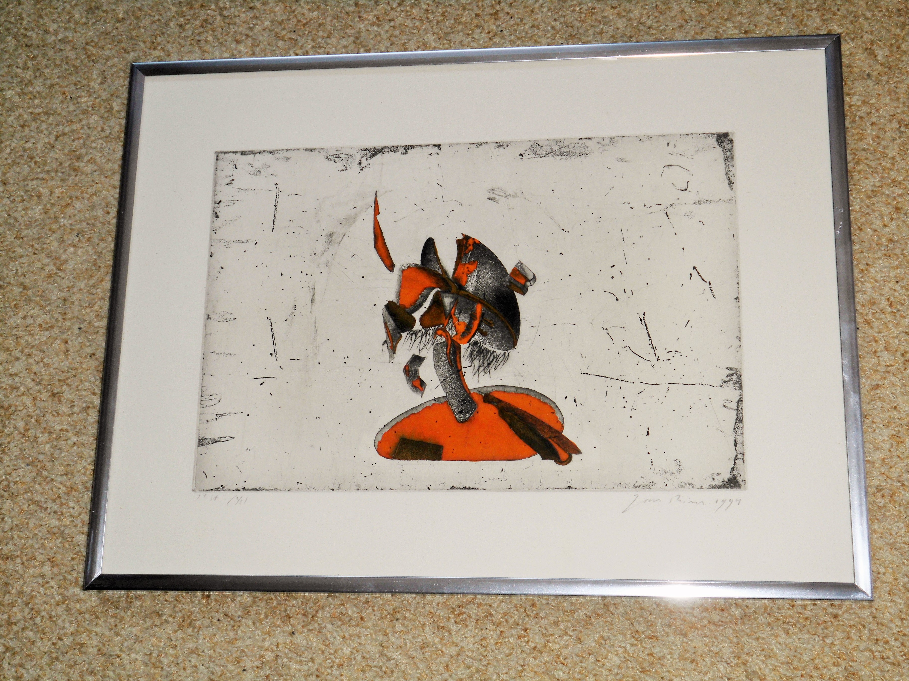 Jan Prins -  Ingekleurde GRAFIEK - Abstract kopen? Bied vanaf 25!