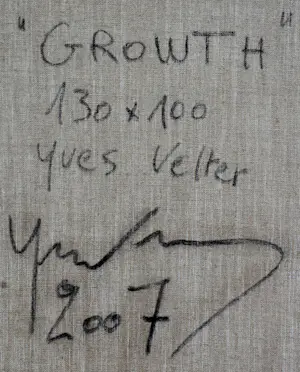 Yves Velter - Olieverf op doek: "Grouth" - 2007 (groot werk!) kopen? Bied vanaf 1999!