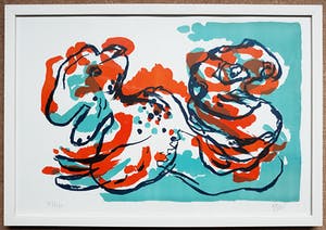 Karel Appel - Figuren, litho (netjes ingelijst) kopen? Bied vanaf 550!