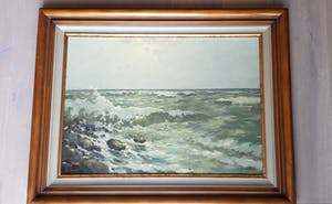 Arnout van Gilst - olie op doek, zeezicht, gesigneerd kopen? Bied vanaf 175!