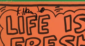 Keith Haring - Handgesigneerd album: Bipo - Crack is Wack!! - Ingelijst kopen? Bied vanaf 1!