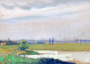 Jan Poortenaar - Hollands Landschap kopen? Bied vanaf 125!