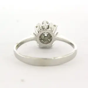 14k witgouden ring met briljant geslepen diamant 0.25ct - rm 18 kopen? Bied vanaf 390!