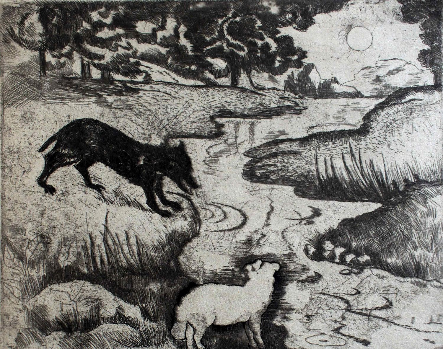 Jeanne Bieruma Oosting - Ets - De Wolf en het Lam kopen? Bied vanaf 50!