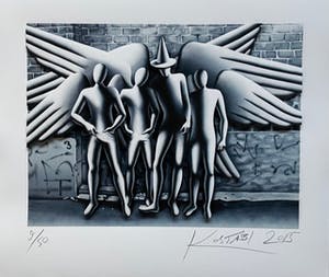 AcheterMark Kostabi - Spirits of New York? Enchérissez de 80!