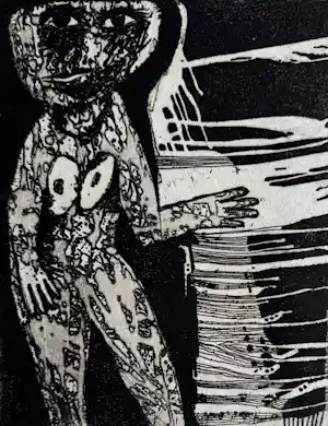 Buy Hans van Draanen - handgesigneerde ets | 'Naakte vrouw' | 1964? Bid from 80!