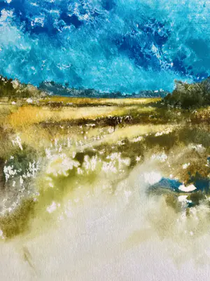 Eugène Eechaut - Wunderschönes abstraktes Aquarell von 1984 / Galerie Pfeiffer Brüssel kopen? Bied vanaf 50!