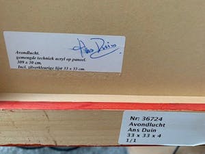 Niet of onleesbaar gesigneerd - Ans Duin Avondlucht kopen? Bied vanaf 1!