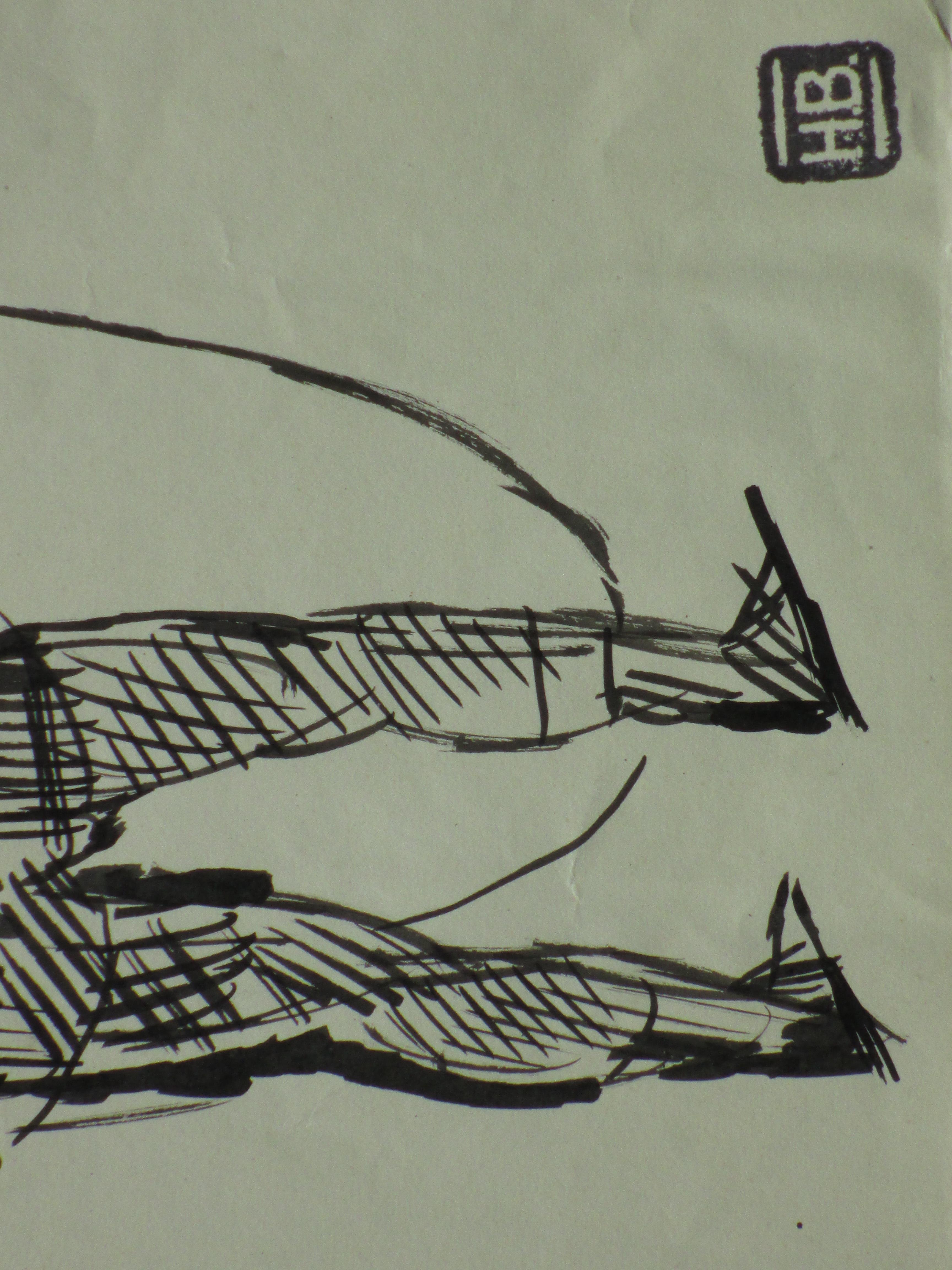 Herman Bieling - Touwtjespringende Bokser - Inkttekening kopen? Bied vanaf 1!