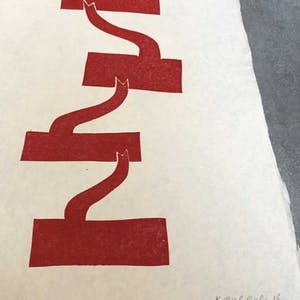 Klaas Gubbels - forse houtsnede uit 2016 in kleine oplage (32 ex.) kopen? Bied vanaf 325!