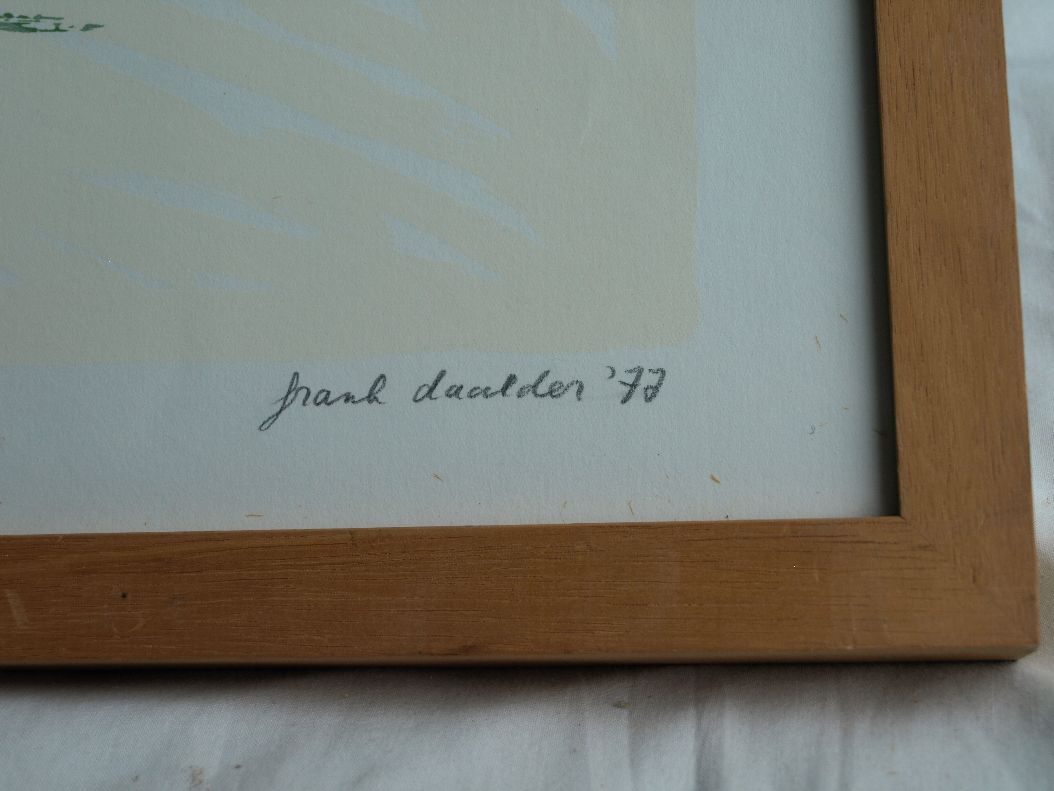 Frank Daalder - Zeefdruk , Schoen onder water – gesigneerd & ingelijst - 1977  kopen? Bied vanaf 1!